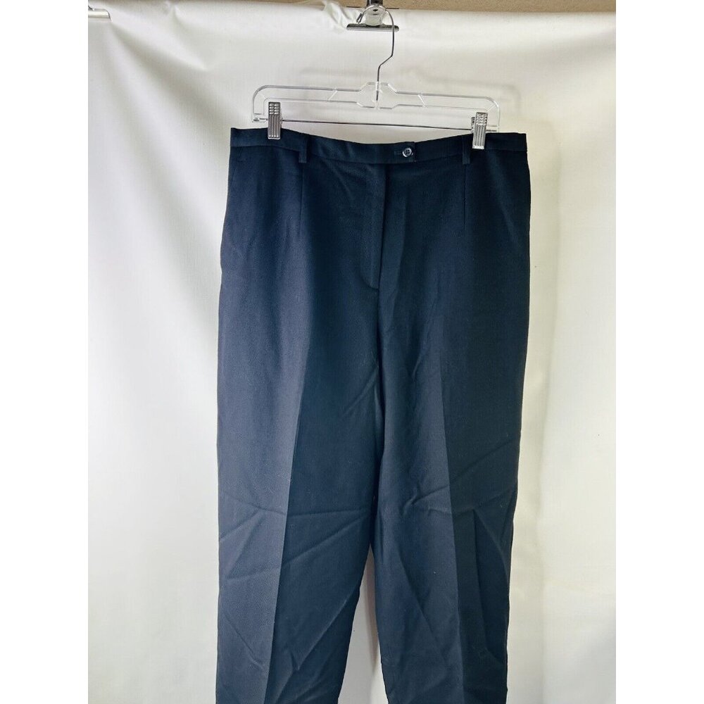 Pendleton Black Virgin Wool Flat Front Trousers D… - image 2